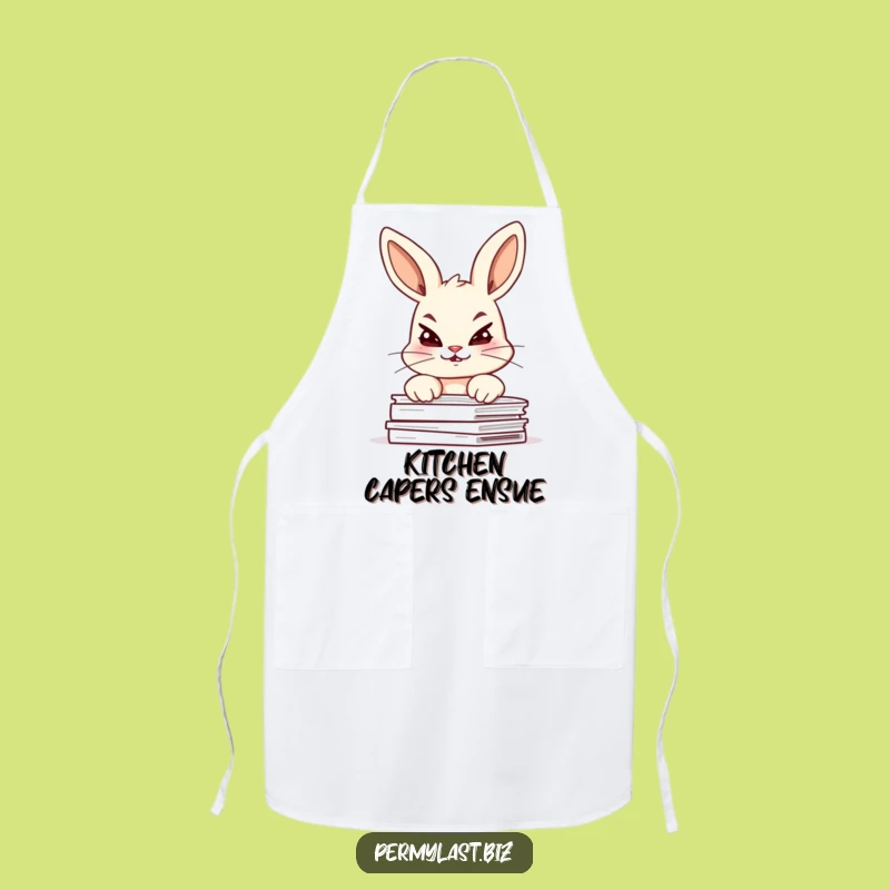 Funny Chef Bunny Apron - Giggling Overload Kitchen Gift for Cooks