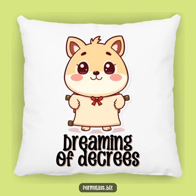 Funny Character Scroll Pillow: Cuddle Up with a Special Message