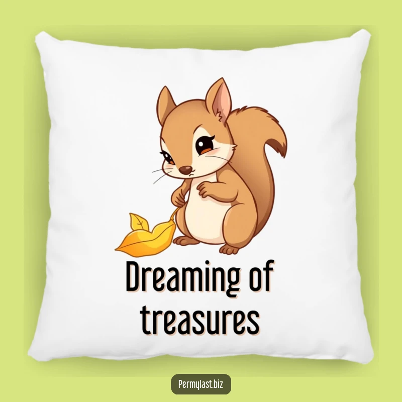 Funny Squirrel Pillow - Cozy Determined Organizer Accent Gift