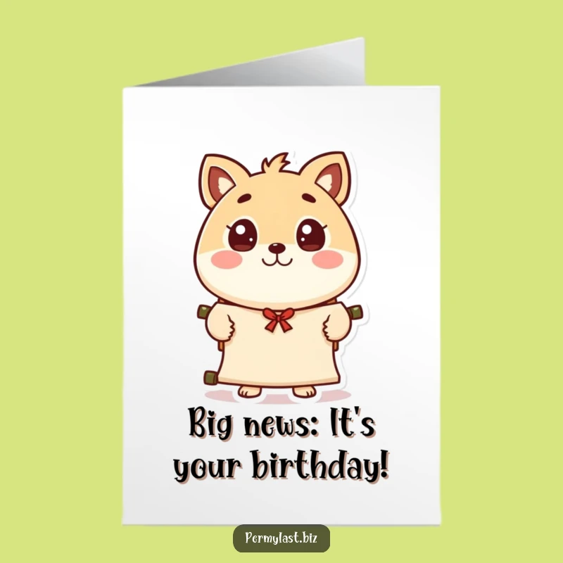 Free Printable Animal Birthday Card - Funny Downloadable Gift, Special Delivery