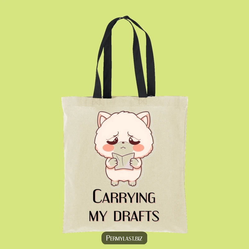 Funny Fluffy Exasperated Tote Bag - Carry Your Frustrations Humorously Gift